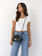 Bolso Shoulder/Cross Michael Kors eco cuero  ‘Negro’