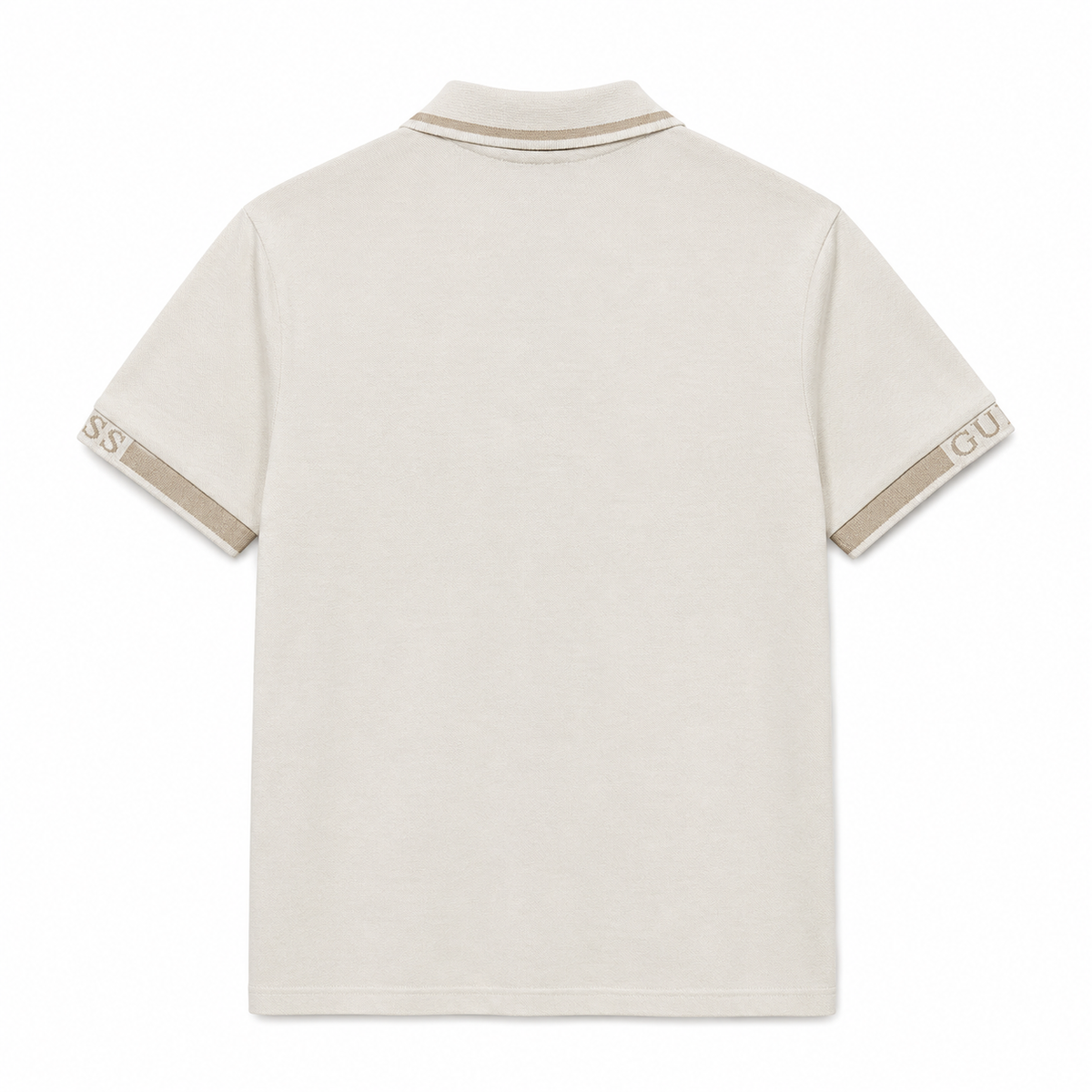 Polera Polo GUESS Logos en manga 'Beige'