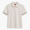 Polera Polo GUESS Logos en manga 'Beige'