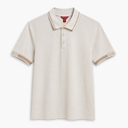 Polera Polo GUESS Logos en manga 'Beige'