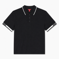 Polera Polo Guess Logos en manga 'Negra'