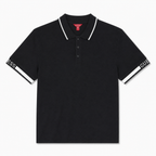 Polera Polo Guess Logos en manga 'Negra'