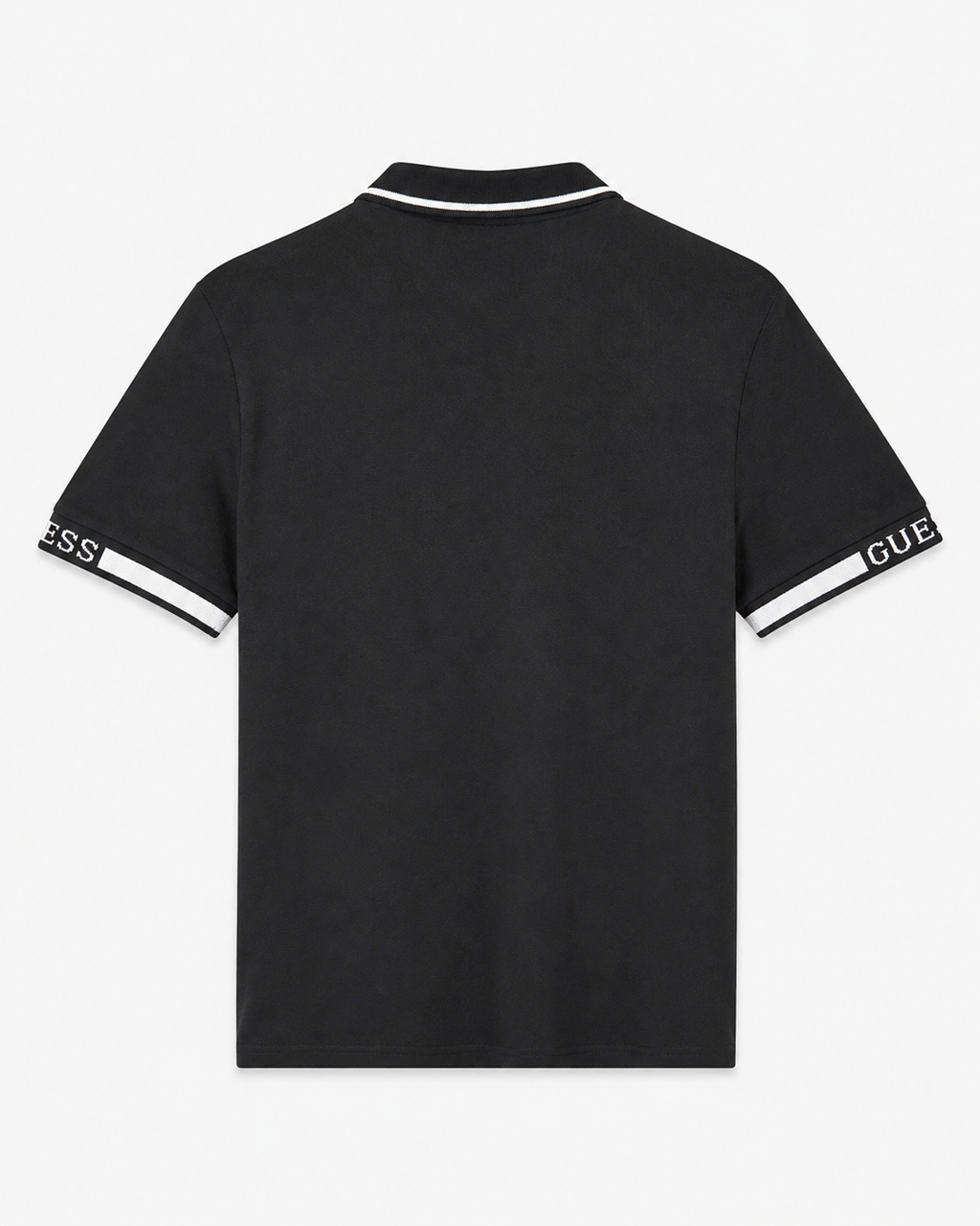 Polera Polo Guess Logos en manga 'Negra'