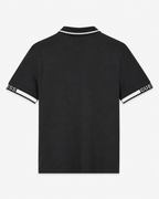 Polera Polo Guess Logos en manga 'Negra'