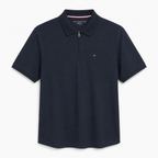Polera Polo TOMMY HILFIGER Logo bordado c/cierre  'Azul Ocuro'