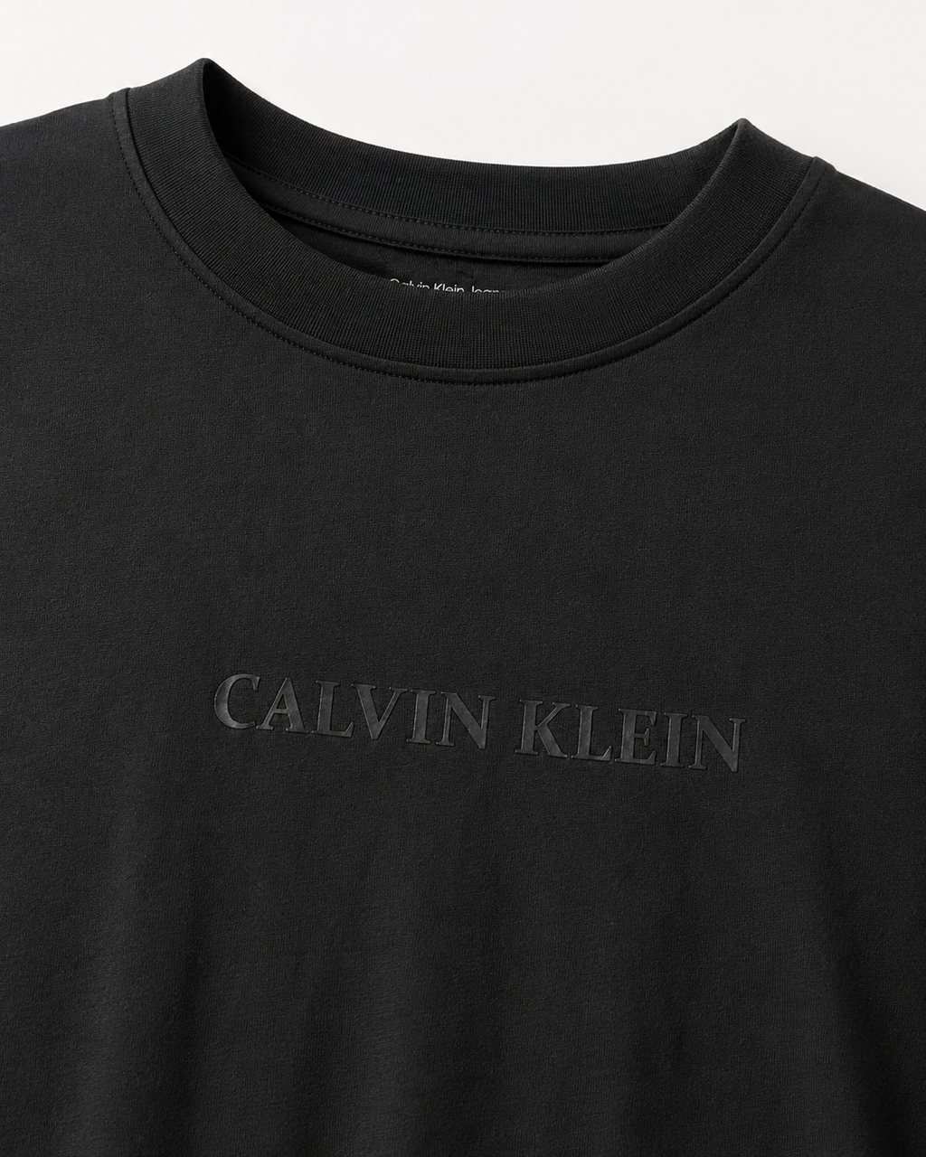 Polera Calvin Klein Oversize logo pecho 'Negro'
