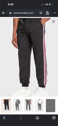 Pantalón Guess Jacquard ‘Jet Black’