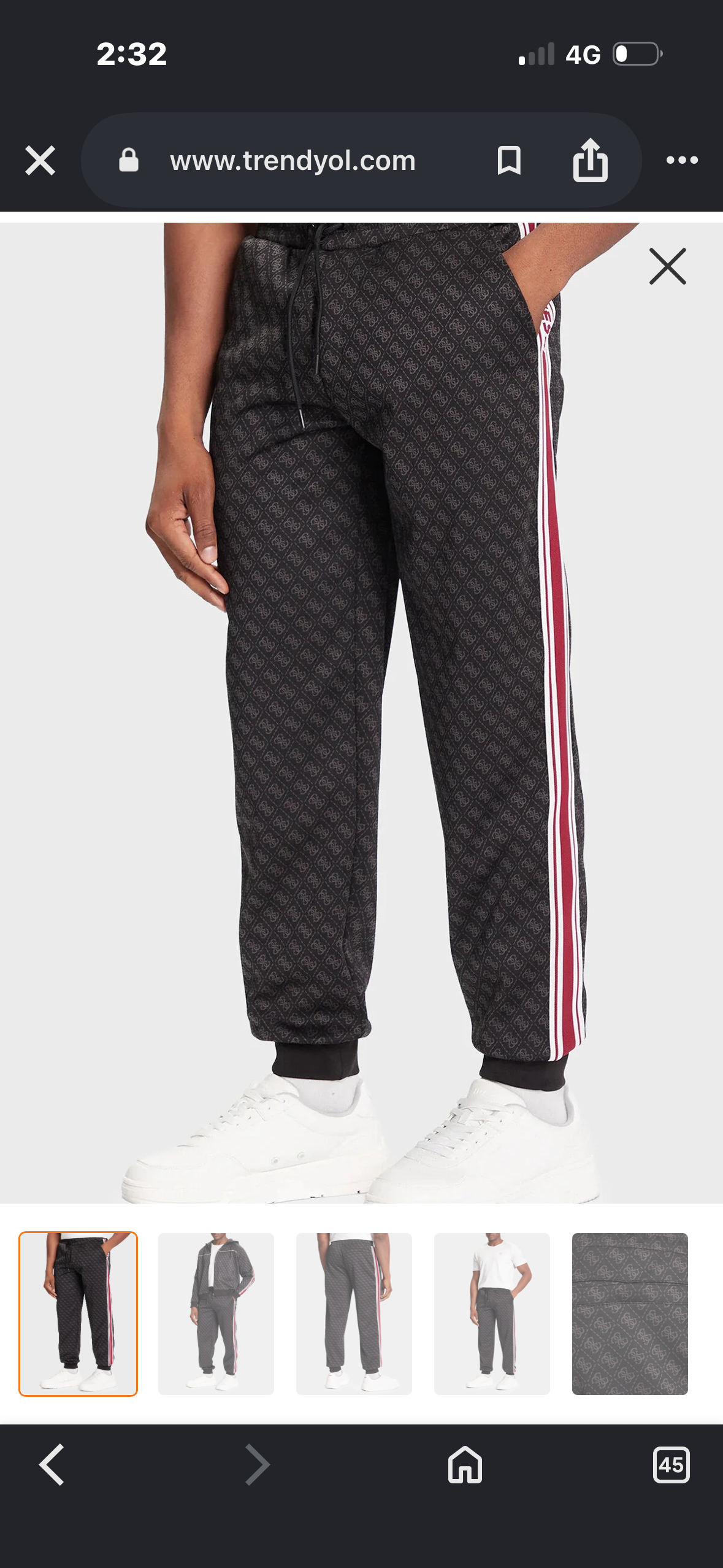 Pantalón Guess Jacquard ‘Jet Black’