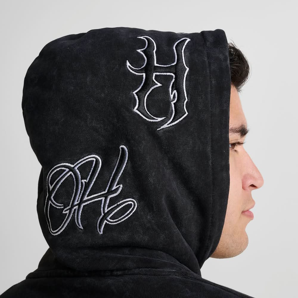 Poleron Hoodrich C/capucha ‘Black/Acid’