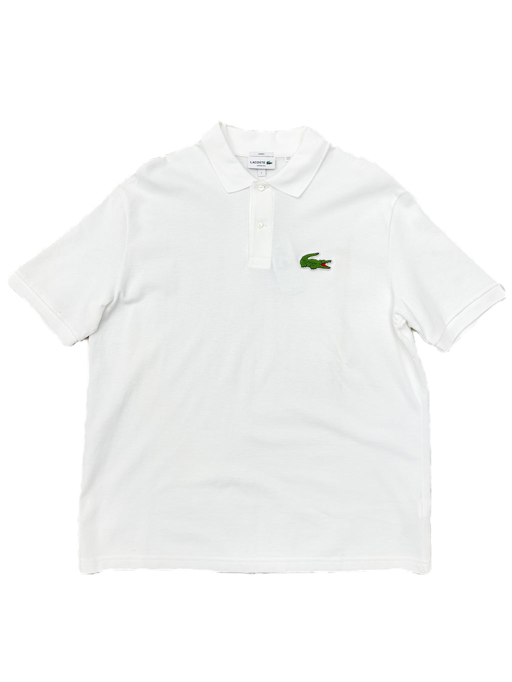 Polera Polo Lacoste logo Rug 'blanca'
