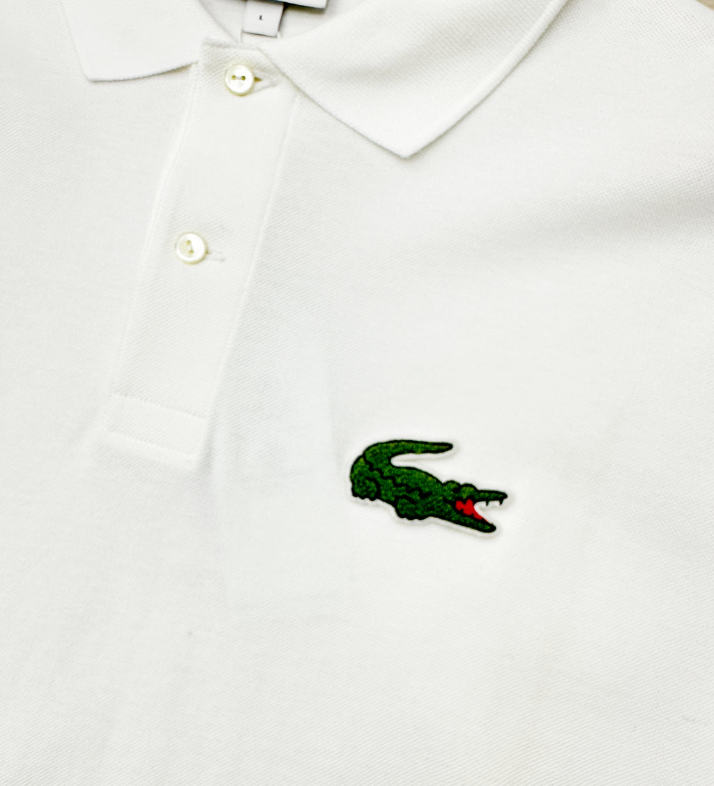 Polera Polo Lacoste logo Rug 'blanca'