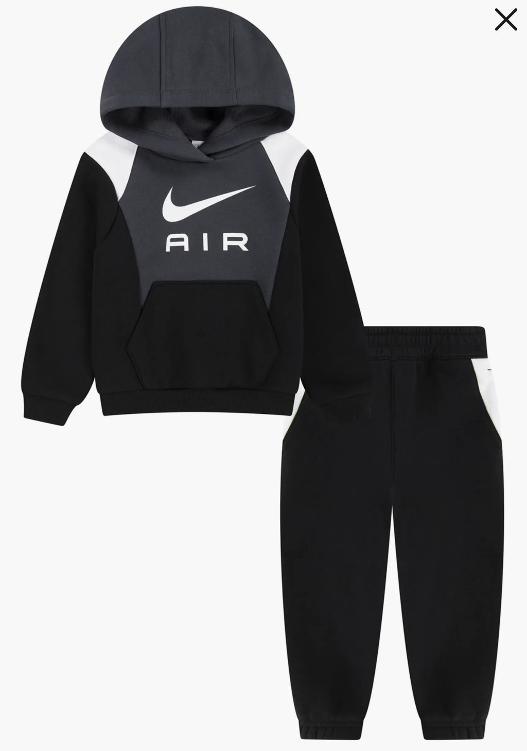 Conjunto Nike Air Infantil 'Negro/Gris'