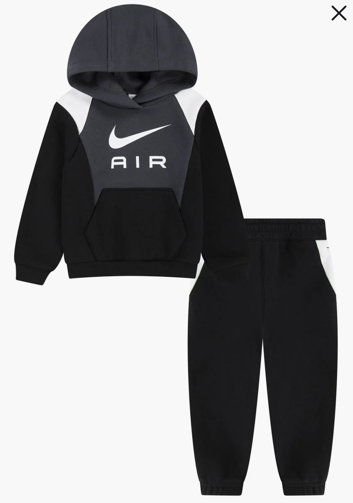 Conjunto Nike Air Infantil 'Negro/Gris'