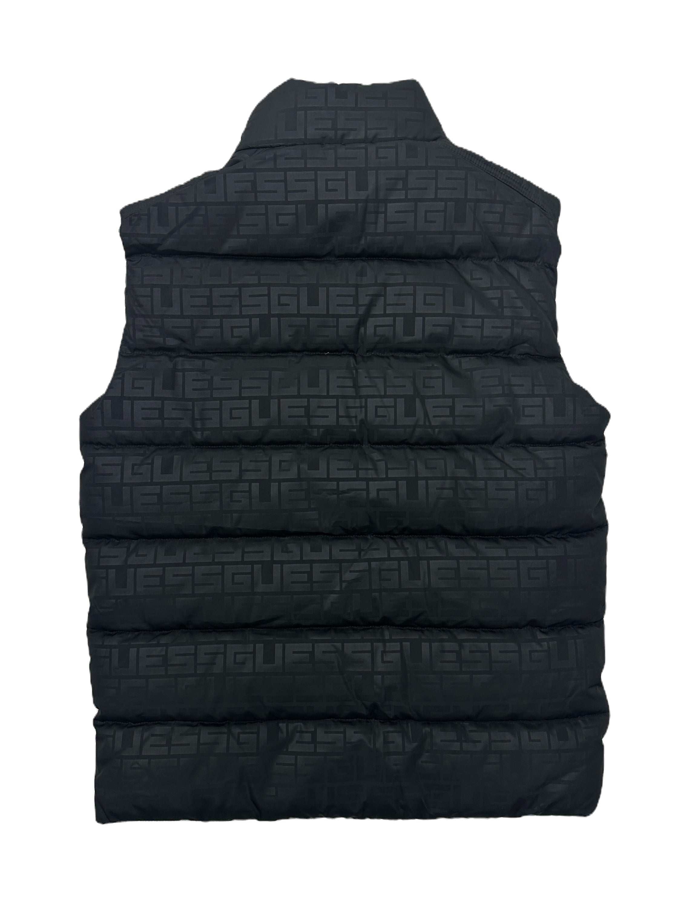 Chaqueta sin manga Guess monogram 'Negra'
