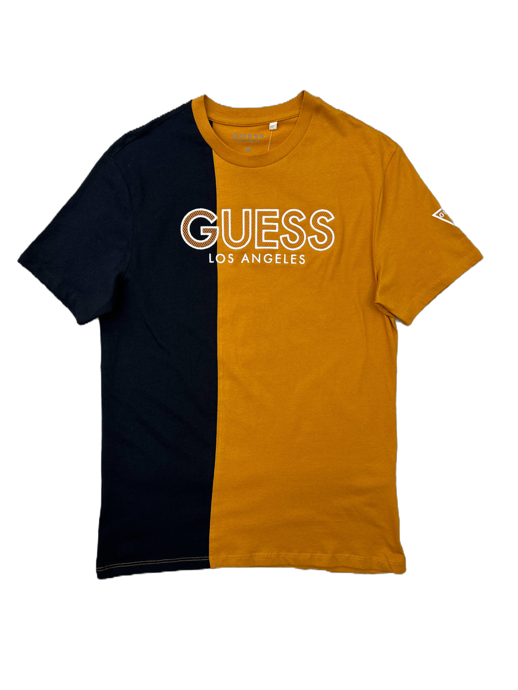 Polera Guess Bicolor Lo Bordado 'Negro/Amarillo'