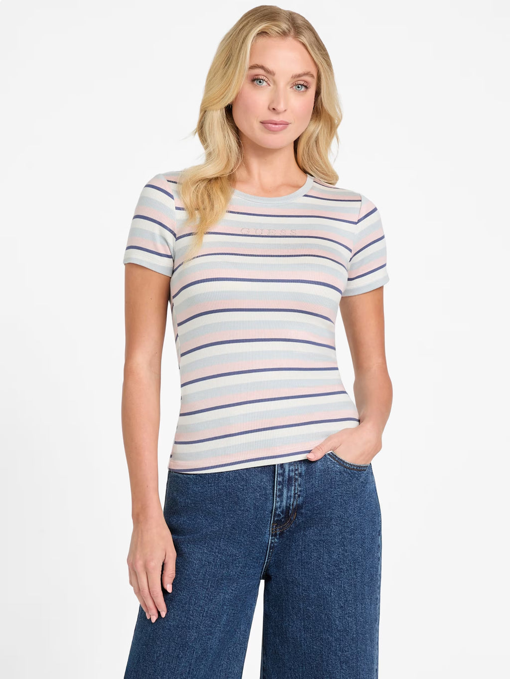 Polera Guess ‘multicolor rayada’