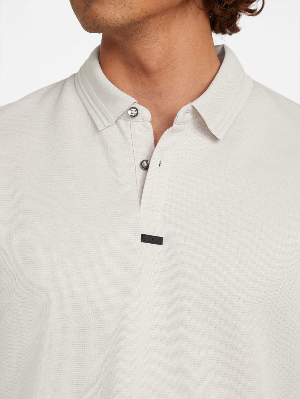 Polera Polo Guess Sport Logo goma ‘Beige’